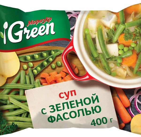 Смесь овощная Морозко Green Суп с зеленой фасолью 400г