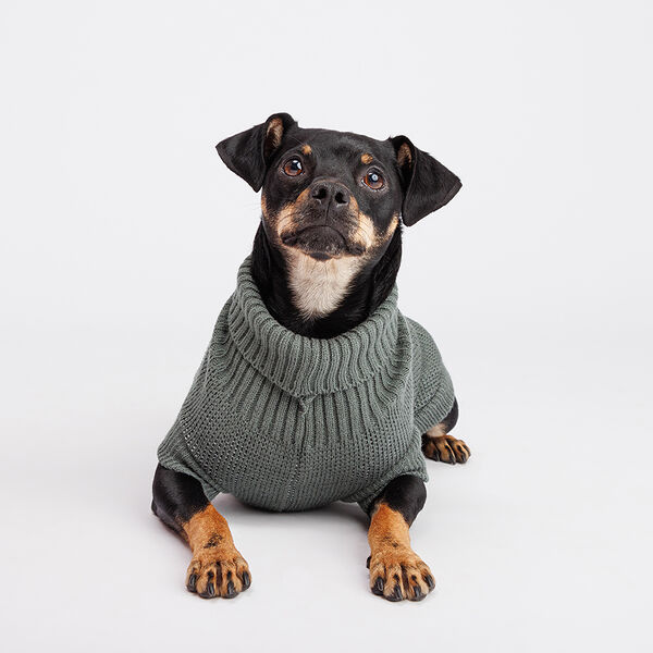 Свитер с лосем для собак, 45 см, серый