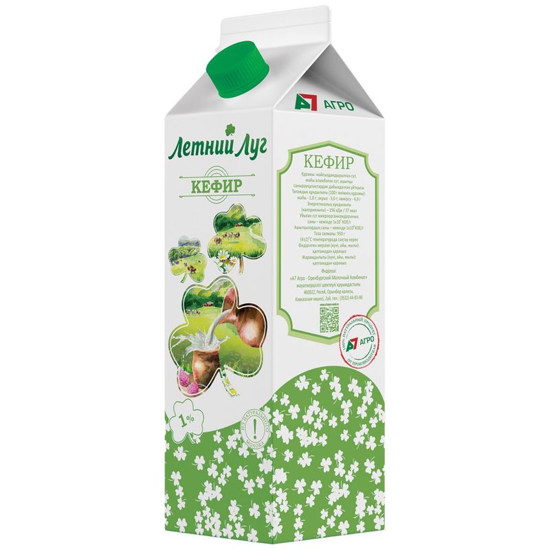

Кефир Летний Луг 1% 950 мл
