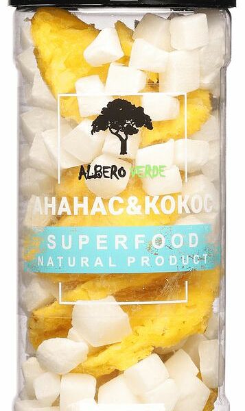 Микс Albero Verde кольца ананаса + кубики кокоса, 200г