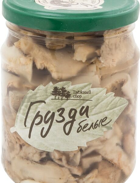 Грузди белые солёные Таежный сбор 500 г
