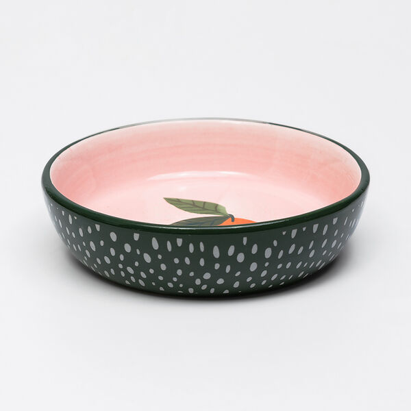 Миска керамическая для грызунов Мандарин, 9,5х2,5 см, зеленая