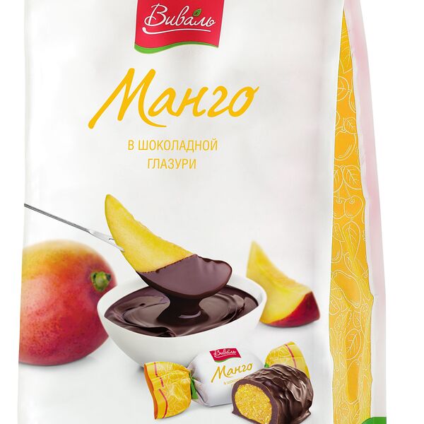 Конфеты Виваль Манго в шоколадной глазури 240 г