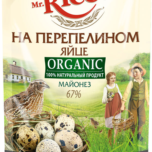 Майонез Mr. Ricco Organic на перепелином яйце 67%