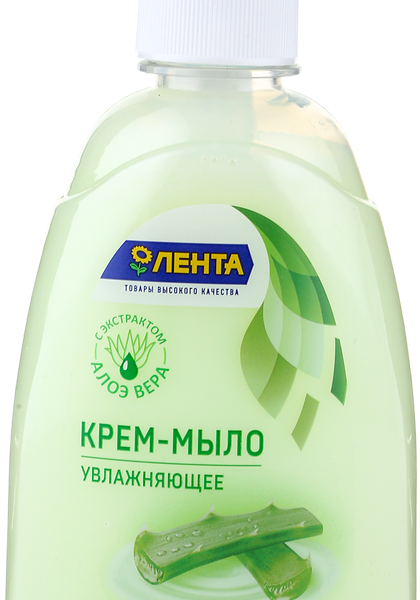 Жидкое крем-мыло ЛЕНТА Алоэ и увлажняющее молочко