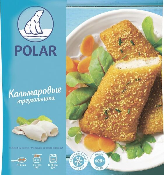 Треугольники кальмаровые Polar в панировке 600г