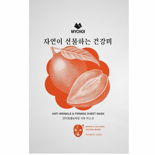 Маска для лица Mychoi антивозрастная с манго и коллагеном, 25мл