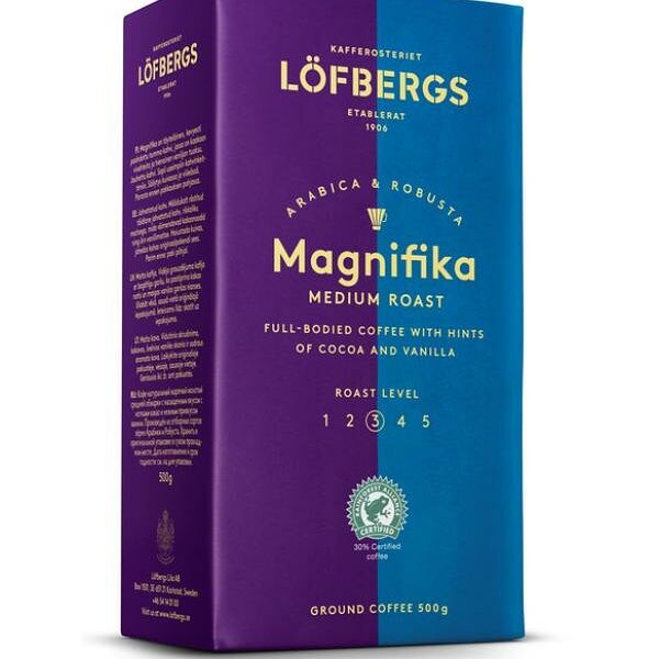 Кофе молотый Lofbergs Magnifika 500г