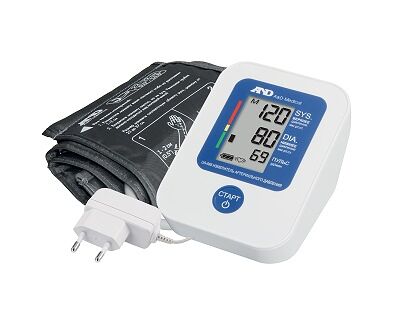 AND Тонометр UA-888 AC автомат с индикатором аритмии и адаптером манжета 23-37 см