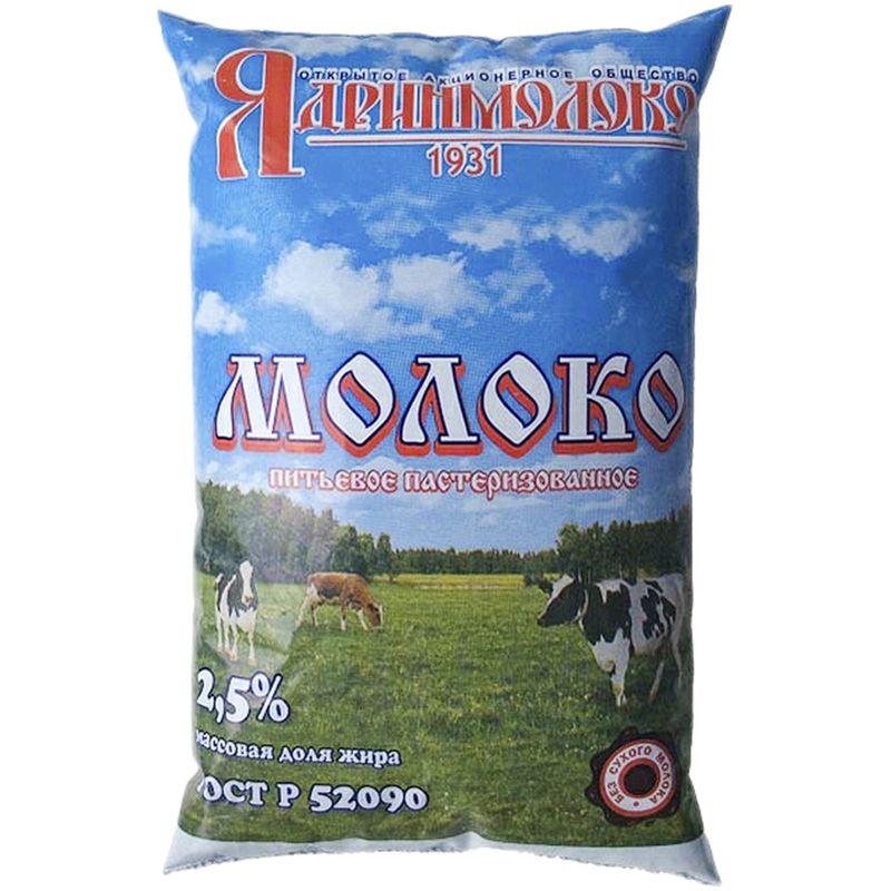 

Молоко Наша Корова пастеризованное 2.5% 900 мл