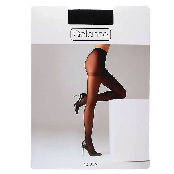 Galante колготки 40 den с шортиками, 85% полиамид, 15% эластан, размер 1/2,3,4, цвет черный