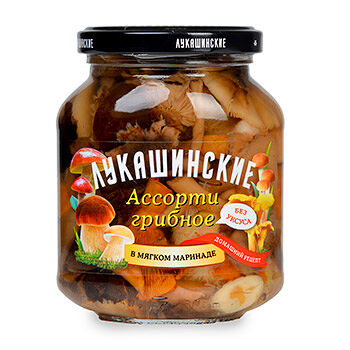Грибы Лукашинские ассорти маринованные