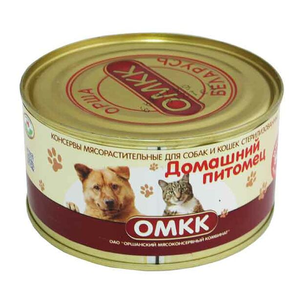  Консервы для собак и кошек «Домашний питомец» ЛВК 325 гр
