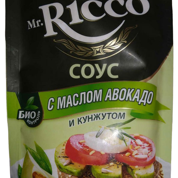 Соус майонезный Mr.Ricco с маслом авокадо и кунжутом 28%