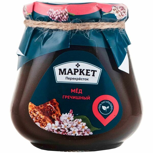 Мёд гречишный натуральный Маркет Перекрёсток, 350г