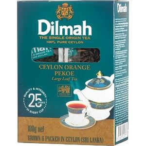 Чай черный Dilmah Orange Pekoe крупнолистовой цейлонский байховый 100г