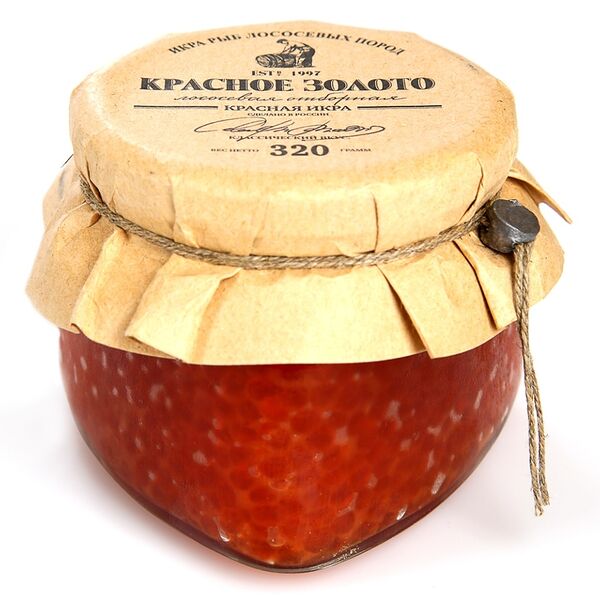 Икра лососёвая Красное Золото красная зернистая 320 г