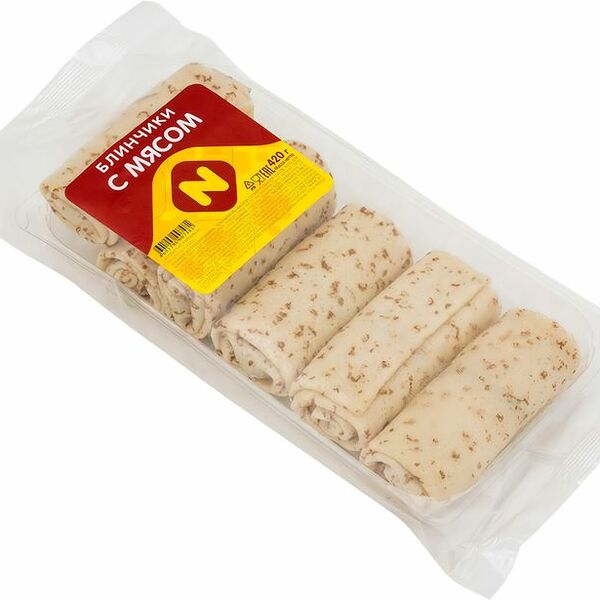 Блинчики быстрозамороженные Останкино с мясом