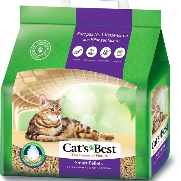 Cats Best Smart Pellets,древесный,комкующийся 2,5кг