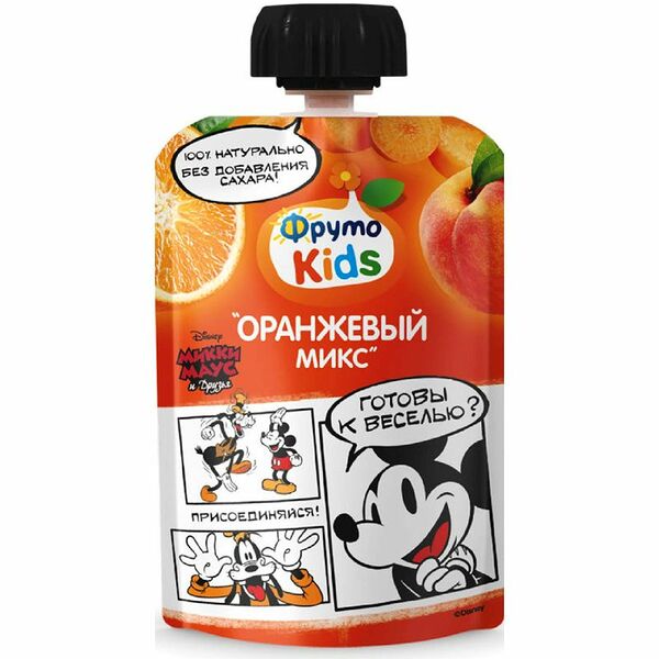 Пюре Фрутоkids Оранжевый микс 90 г
