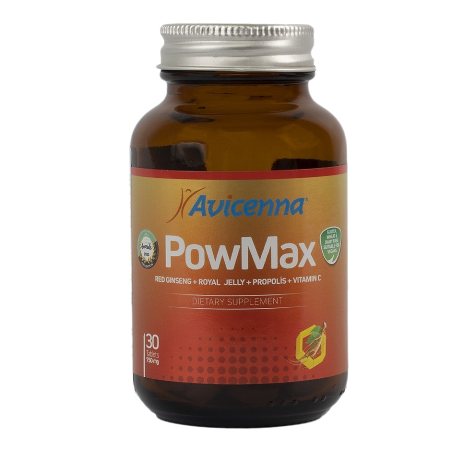 

Бад Avicenna PowMax (красный женьшень, прополис, маточное молочко, плоды шиповника, витамин С) 30 таблеток, Турция
