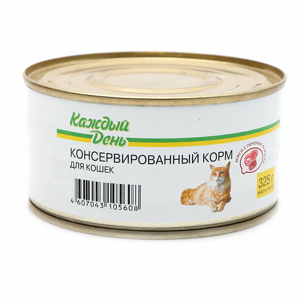 Корм консервированный для кошек Каждый День мясное ассорти