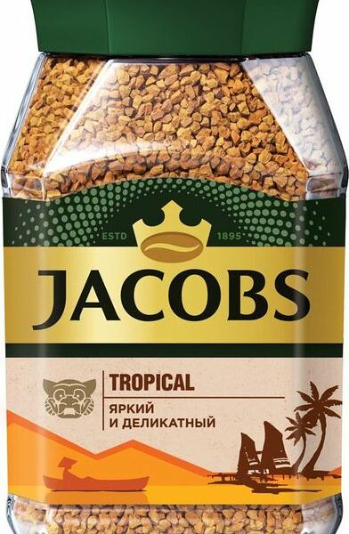 Кофе Jacobs Tropical Selection натуральный растворимый 90г