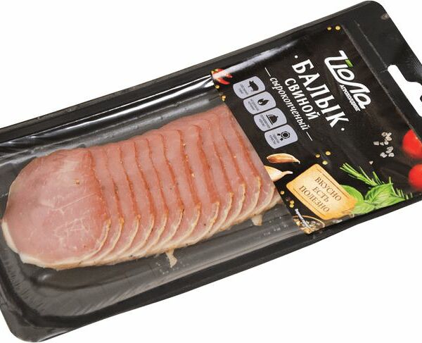 Балык Йола свиной сырокопченый нарезка 100г