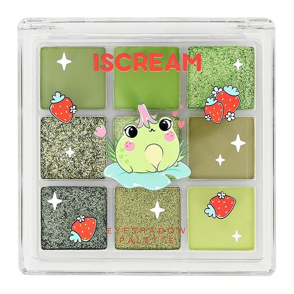 Палетка теней для век `ISCREAM` FROG тон 01-09 8.1 г