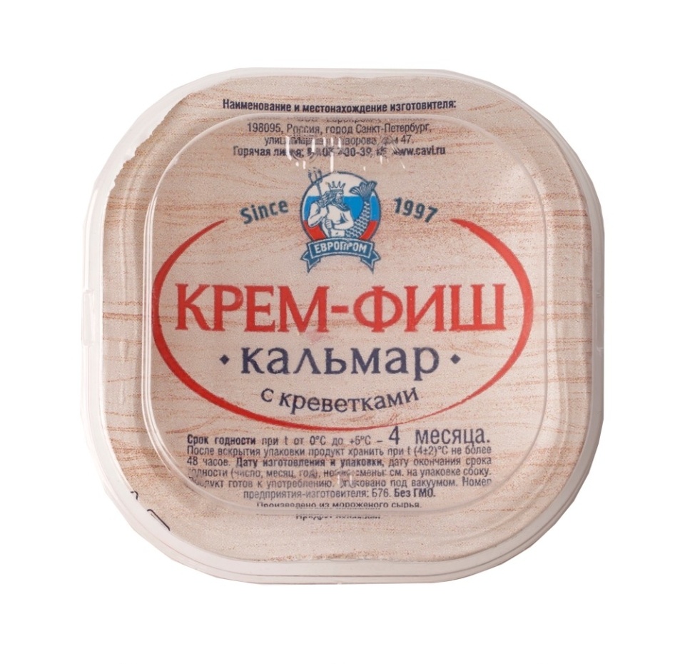 

Паста Европром Крем-фиш кальмар с креветками 150 г