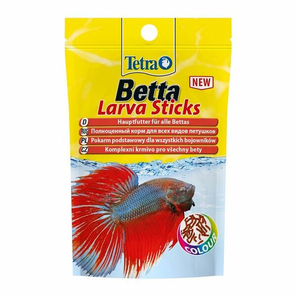 Корм для петушков и других лабиринтовых рыб Tetra Betta LarvaSticks