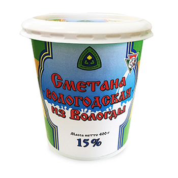 

Сметана Вологодская 15% 400 г