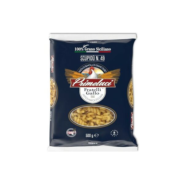 Макаронные изделия Primeluci Спиральки/Scupidù №49 из твердых сортов пшеницы грА 500г