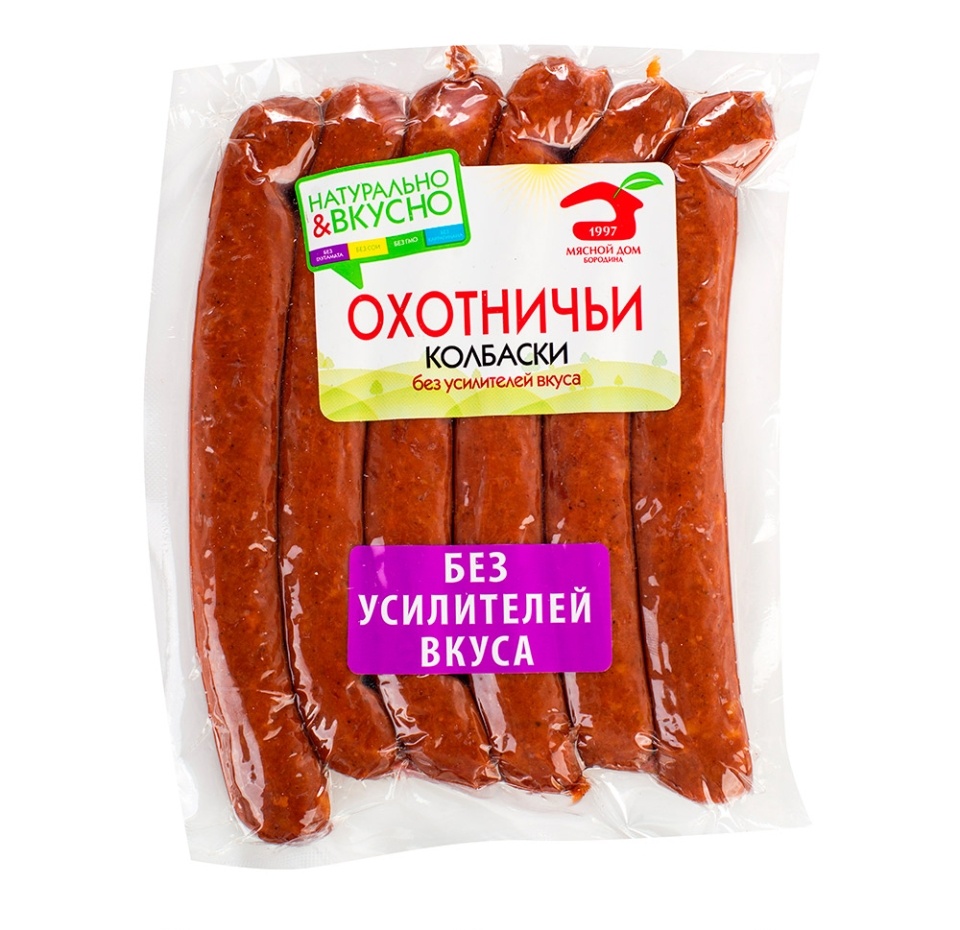 

Колбаски Мясной дом Бородина Охотничьи полукопчёные 230 г