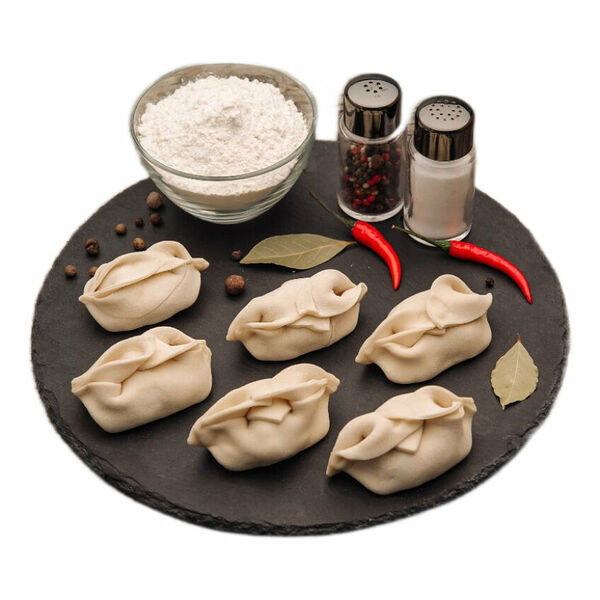 Манты с курицей и картофелем