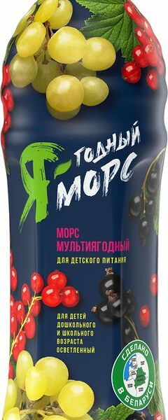 Морс Ягодный морс Мультиягодный осветленный 1л