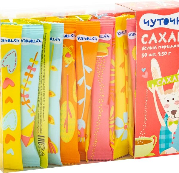Сахар Чуточка белый порционный 250г