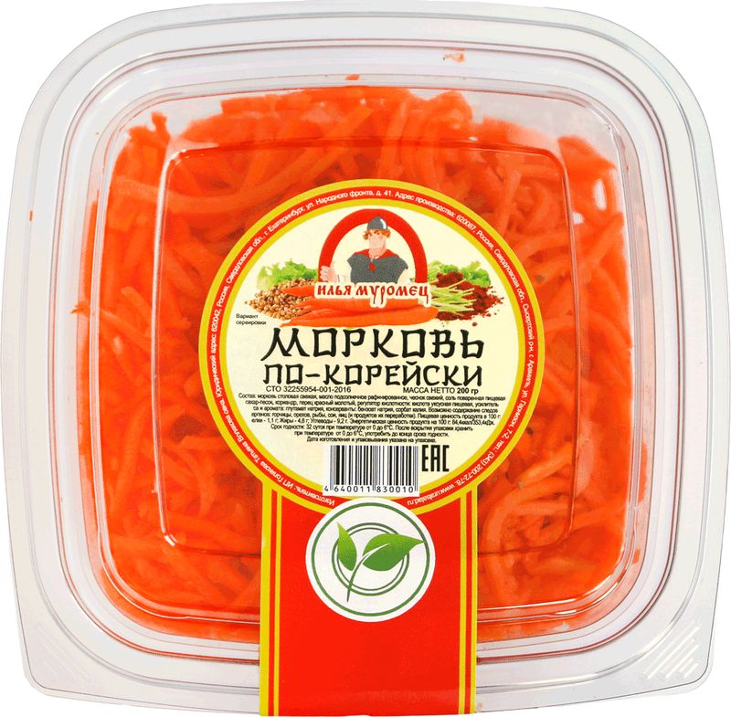 

Морковь Илья Муромец по-корейски 200 г