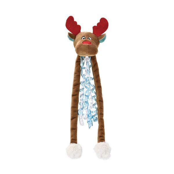 Игрушка для кошек FOXIE Дразнилка Олень с ленточками и кошачьей мятой