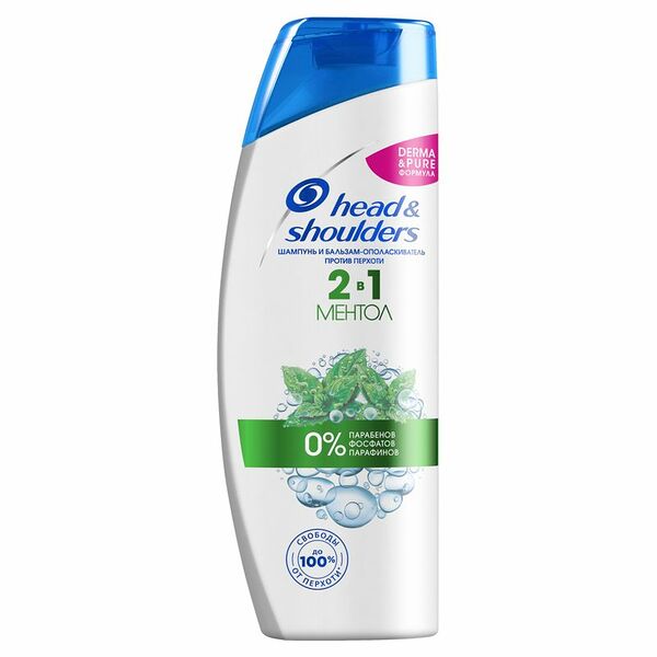 Шампунь Head&Shoulders Ментол 2в1 против перхоти 400мл