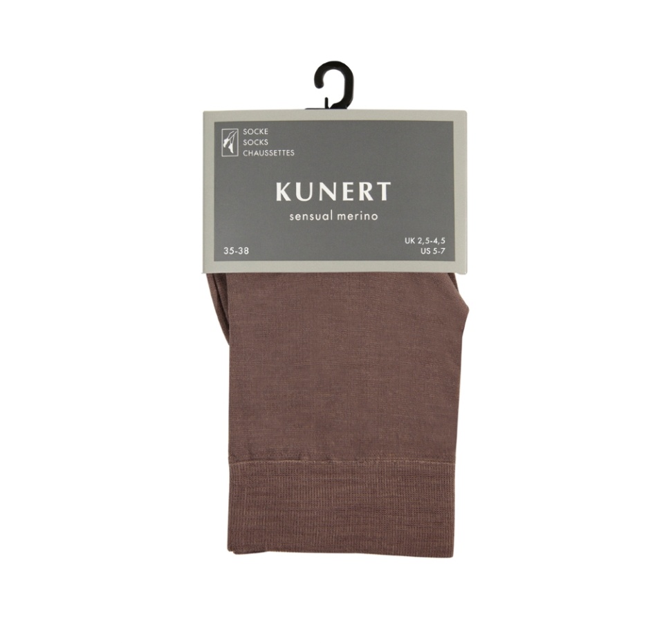 

Носки женские KUNERT-HUDSON SENSUAL MERINO с шерстью мериноса цвет 261/какао, размер 35-38, Германия