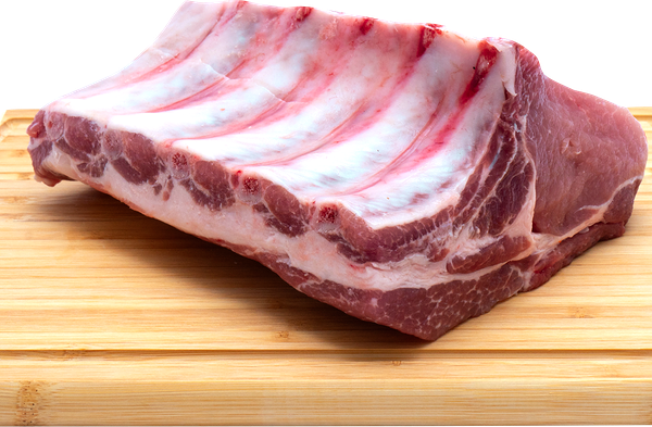 Свинина корейка на кости полуфабрикат охлажденный, вес до 1.4 кг