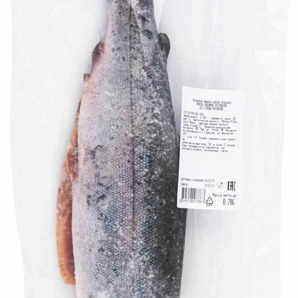 Форель радужная мороженая потрошеная без головы