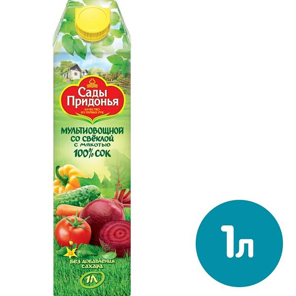 Сок Сады Придонья Мультиовощной со свеклой 1л