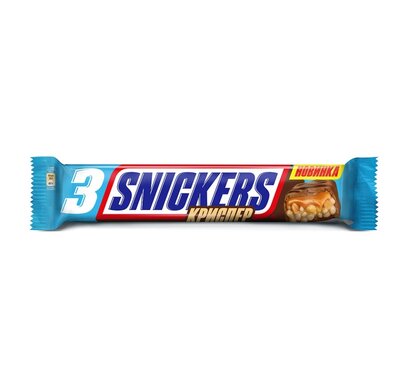 Батончик шоколадный Snickers Криспер