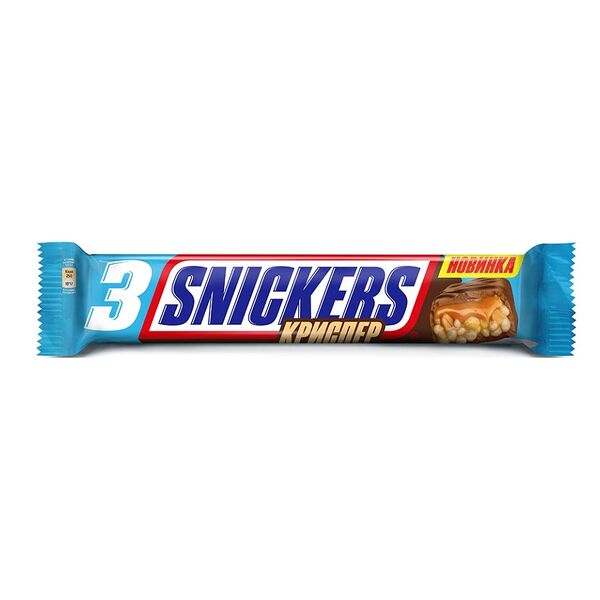 Батончик шоколадный Snickers Криспер