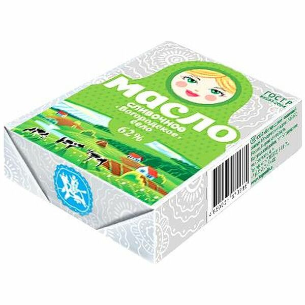 Масло сливочное Богородское село, 62%