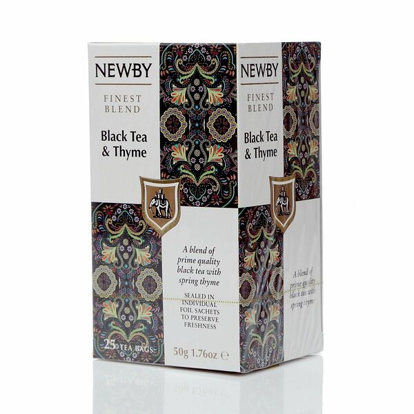 Чай черный с чабрецом 25 пакетиков ТМ Newby (Ньюби)