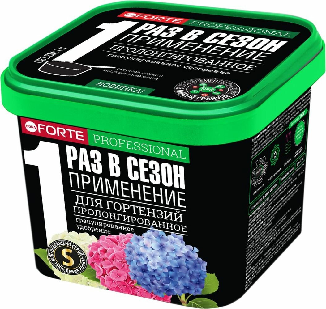 

Удобрение Bona Forte для гортензий 1 л