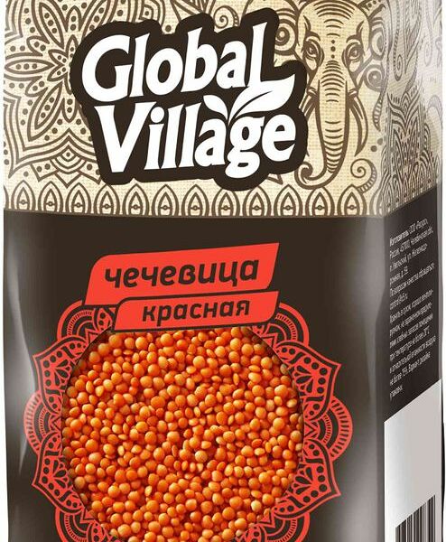 Чечевица Global Village красная 
